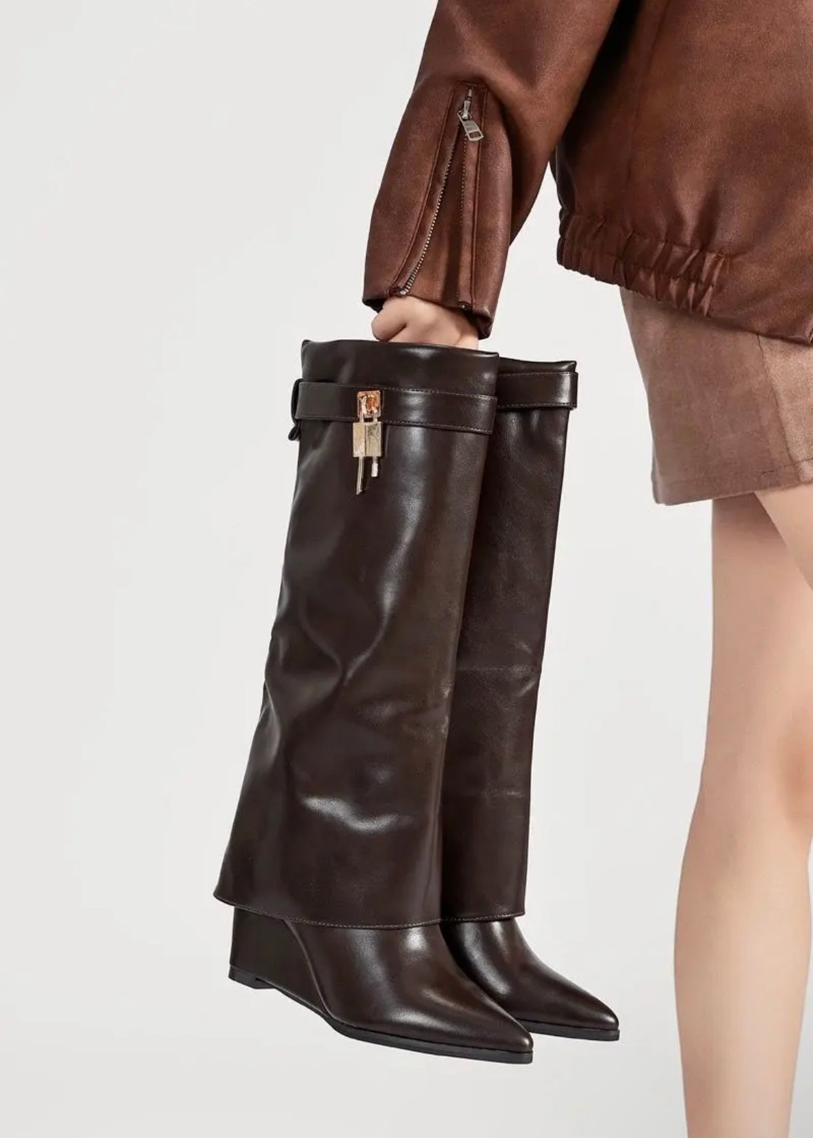 BOTTES GUÊTRES marron