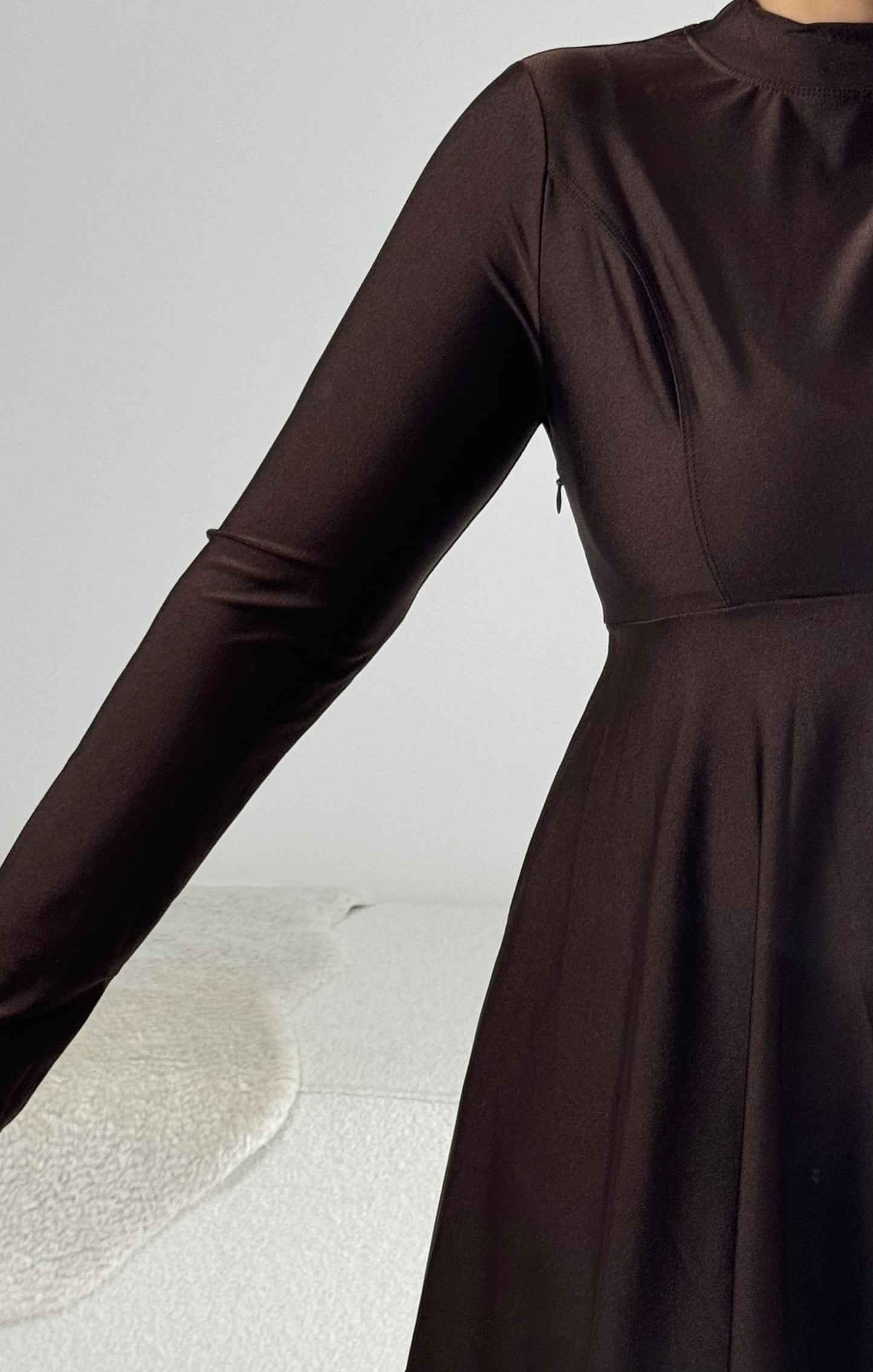BURKINI MINIMALIST marron - QUALITÉ PREMIUM