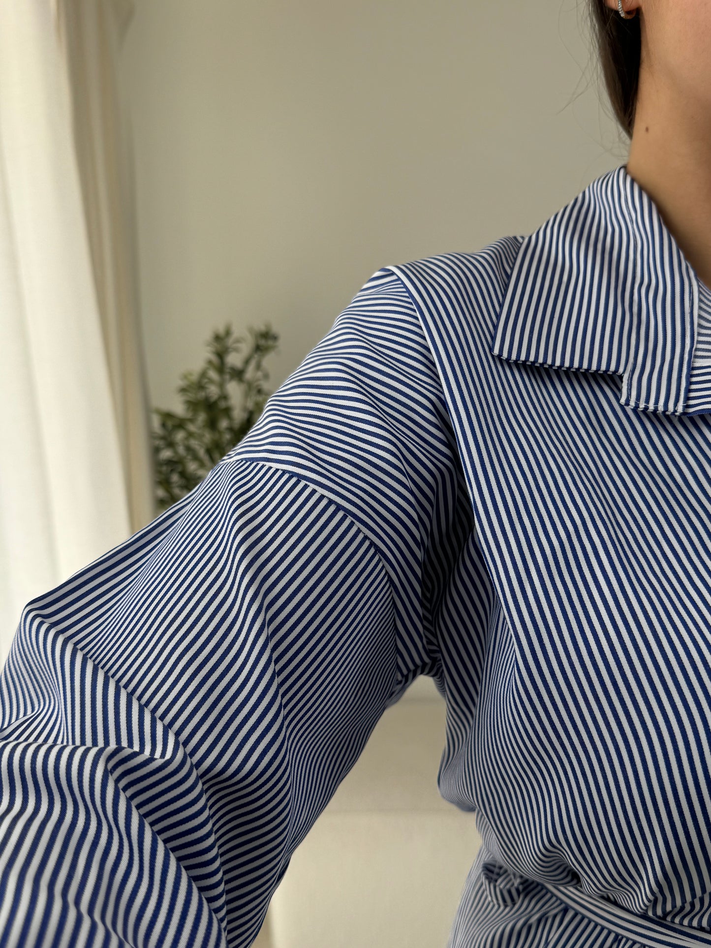 ROBE CHEMISE À RAYURES