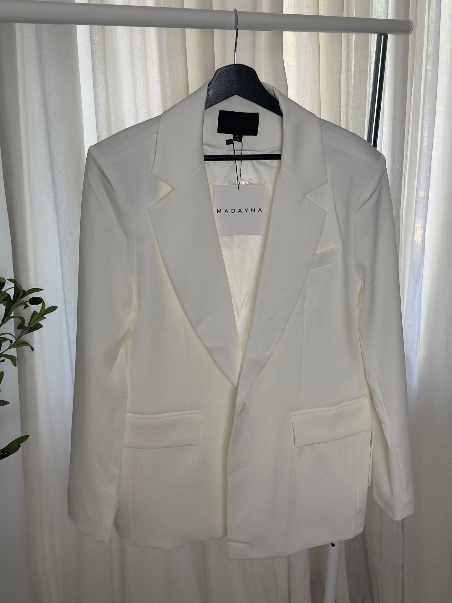 BLAZER OVERSIZE blanc