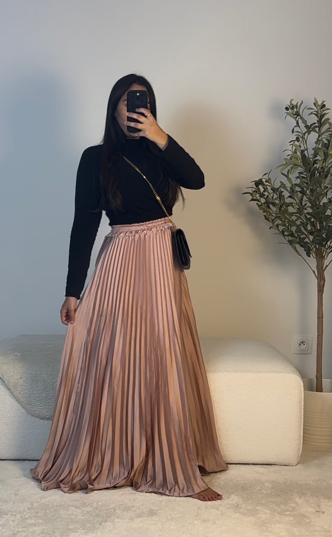 JUPE PLISÉE EXTRA LONGUE