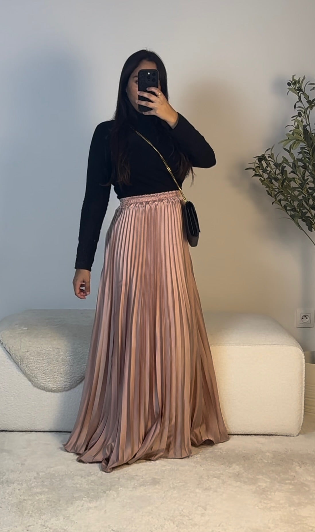JUPE PLISÉE EXTRA LONGUE