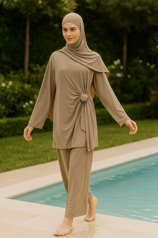 BURKINI PALAZZO - beige - QUALITÉ PREMIUM