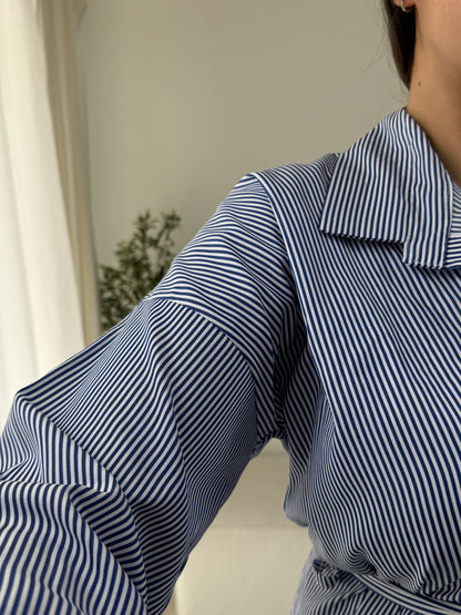ROBE CHEMISE À RAYURES
