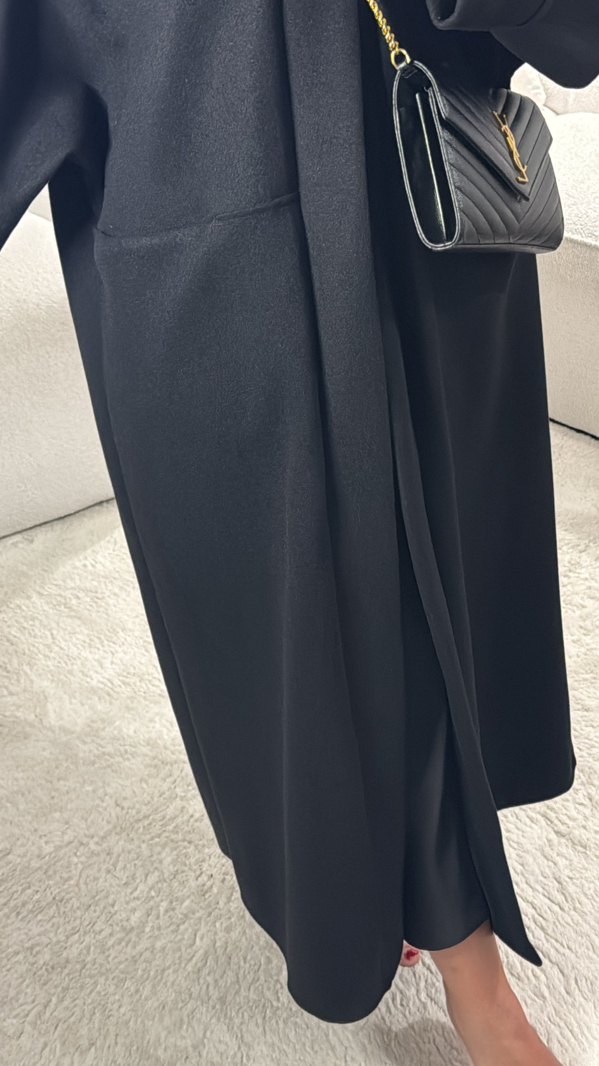 Manteau long oversize [ noir ]