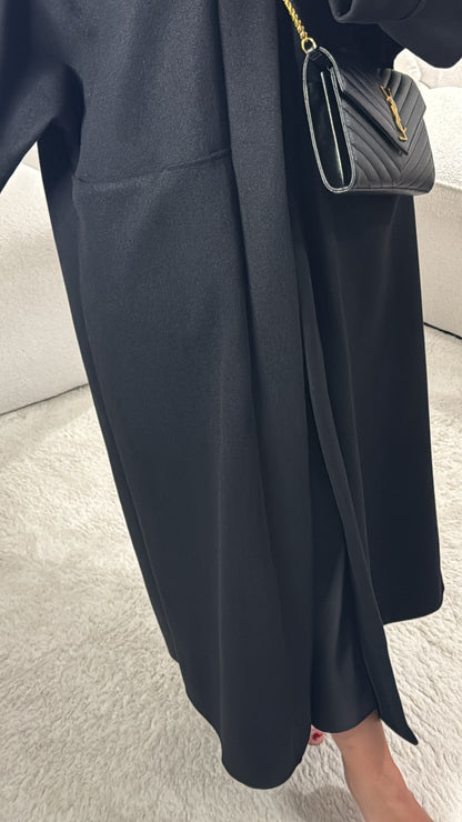 Manteau long oversize [ noir ]