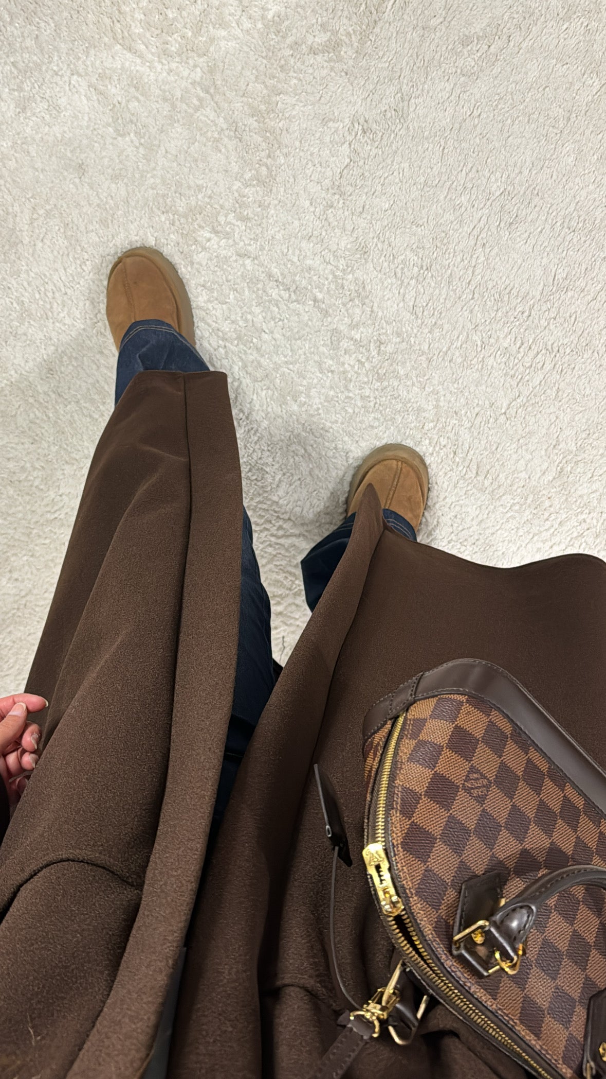 Manteau long oversize [ marron ]