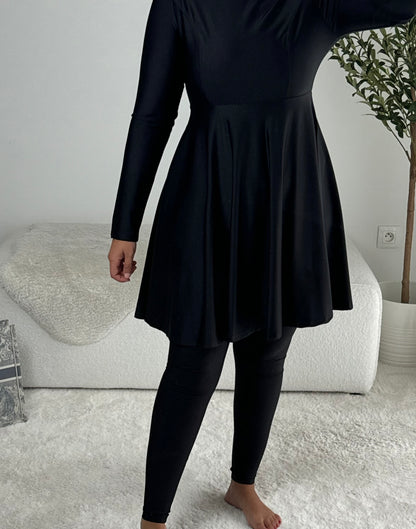BURKINI MINIMALIST noir - QUALITÉ PREMIUM