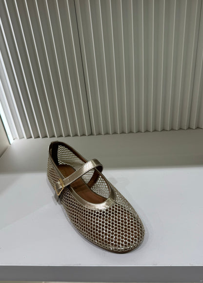 BALLERINES PAILLETÉES dorée