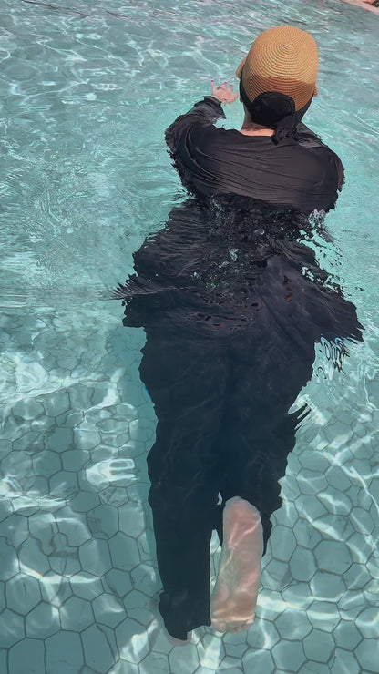 BURKINI PALAZZO - noir - QUALITÉ PREMIUM