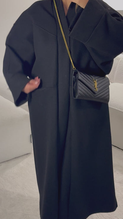 Manteau long oversize [ noir ]